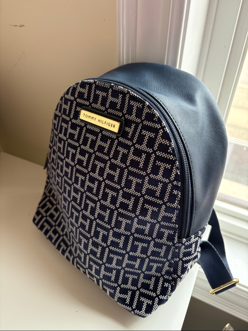 Tommy Hilfiger Navy Logo Mini Backpack
